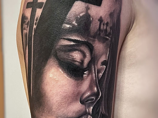 贵阳纹身 将臣刺青 写实 素描