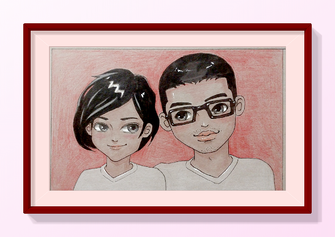 老公的畫---《老婆大人漫畫系列》（圖ZMTAxNzMxOTc2） - 單幅漫畫 - 站酷設(shè)計師pxlart原創(chuàng)素材 - 站酷ZCOOL