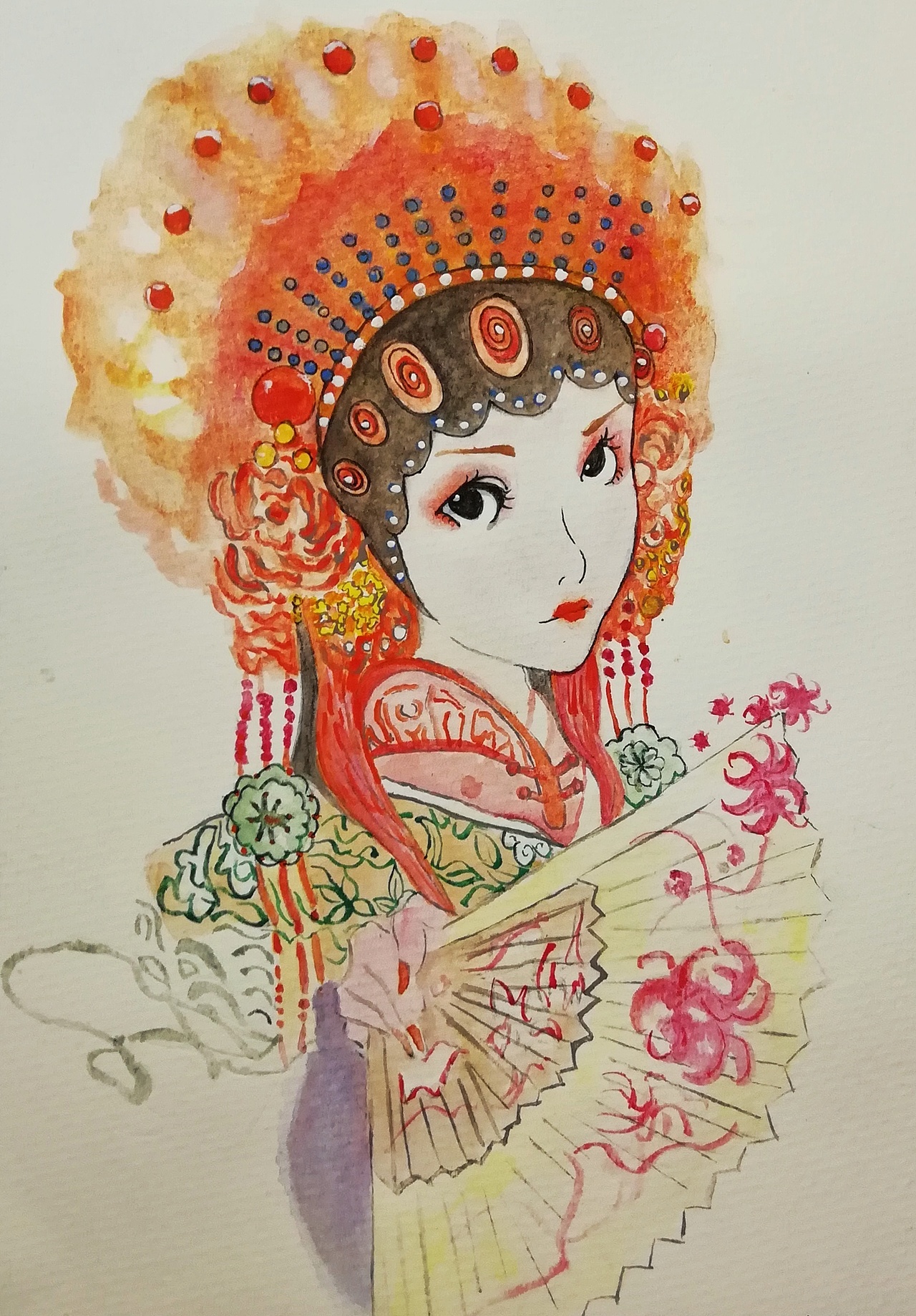戏曲人物插画