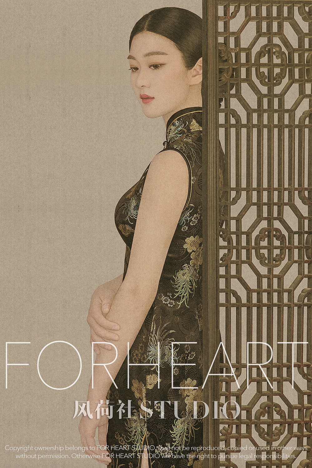 【婚纱工笔写真】旗袍＆婚纱（图ZNjI3OTQxOTI=） - 人像摄影 - 站酷设计师风荷社原创素材 - 站酷ZCOOL