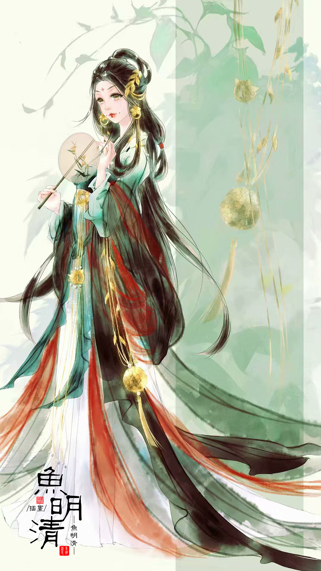 鸟惊喧古风插画系列7月图集总结