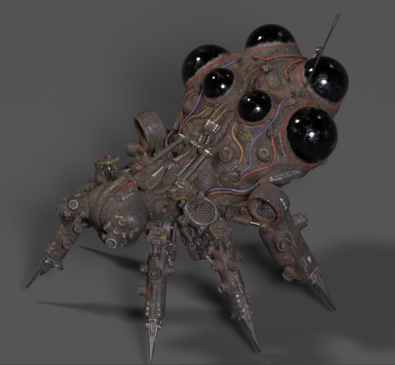 3d作品 《机械蜘蛛》