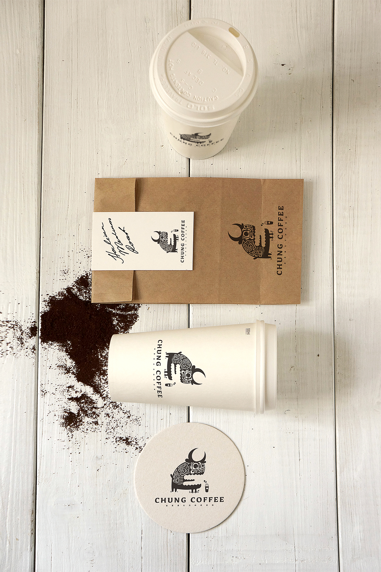 CHUNG COFFEE标志设计及延展（图ZMjA4MjEyODY0） - Logo - 站酷设计师歪歪614原创素材 - 站酷ZCOOL