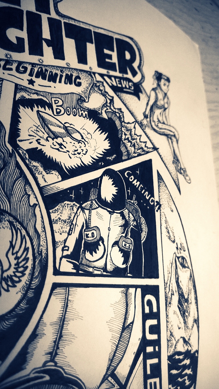 imledaear原创△ 手绘复古海报