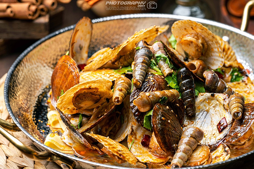 烧烤,海鲜类菜品拍摄。