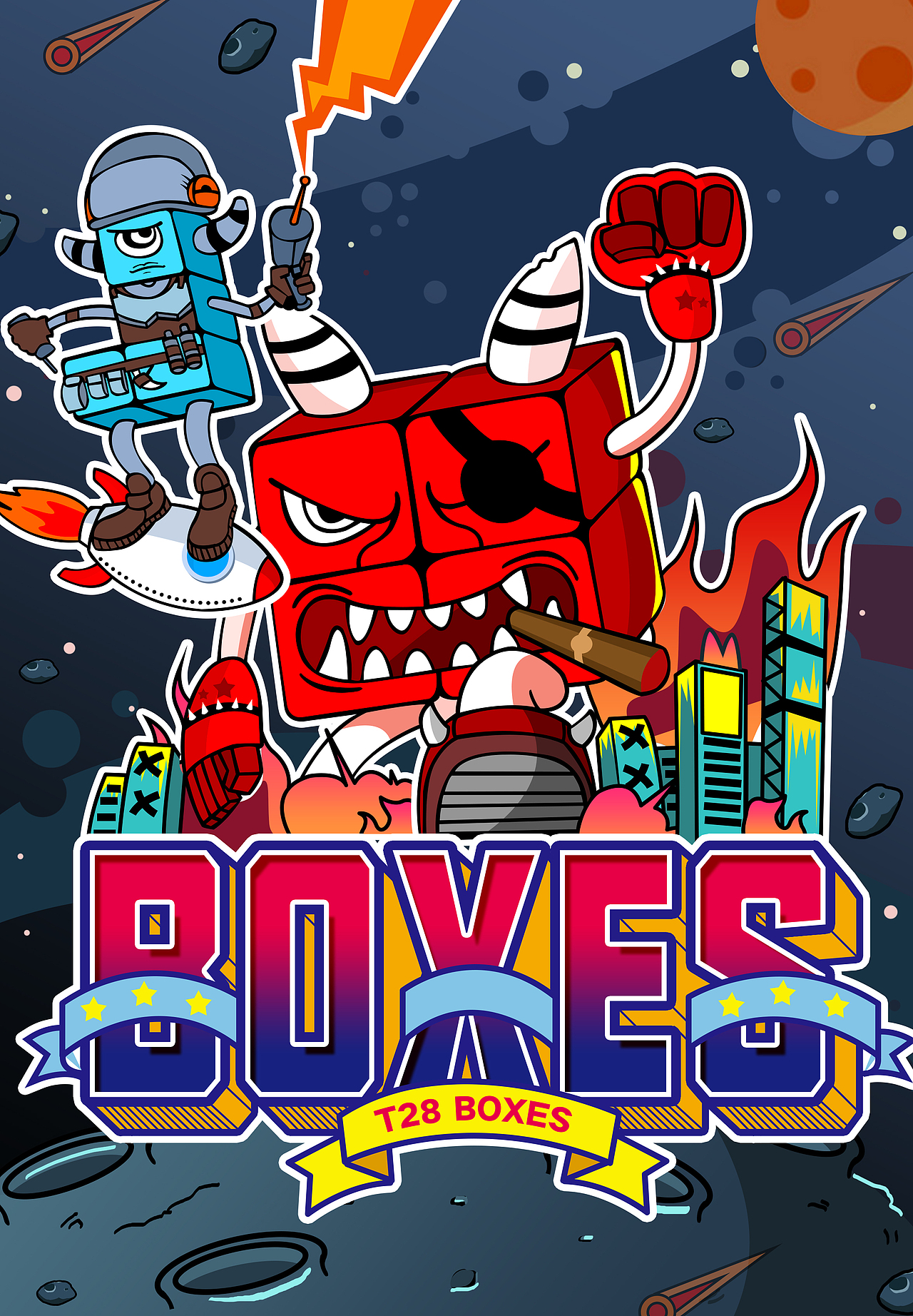 俄罗斯方块闪屏页设计