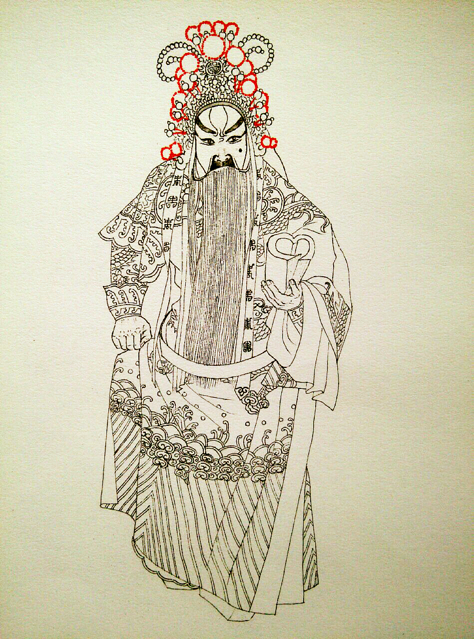 关羽之京剧画像