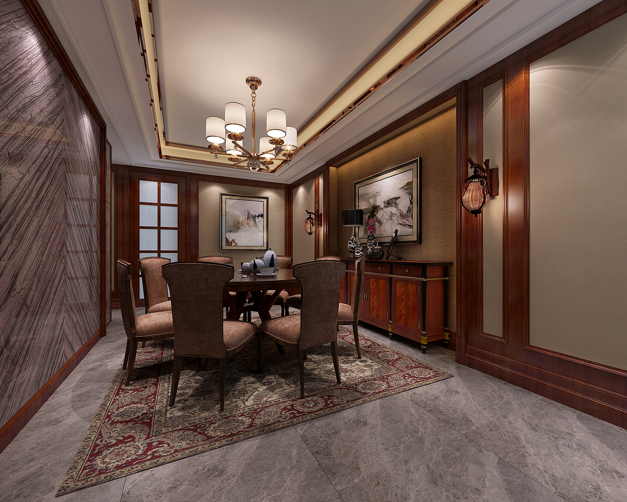 新中式别墅全套