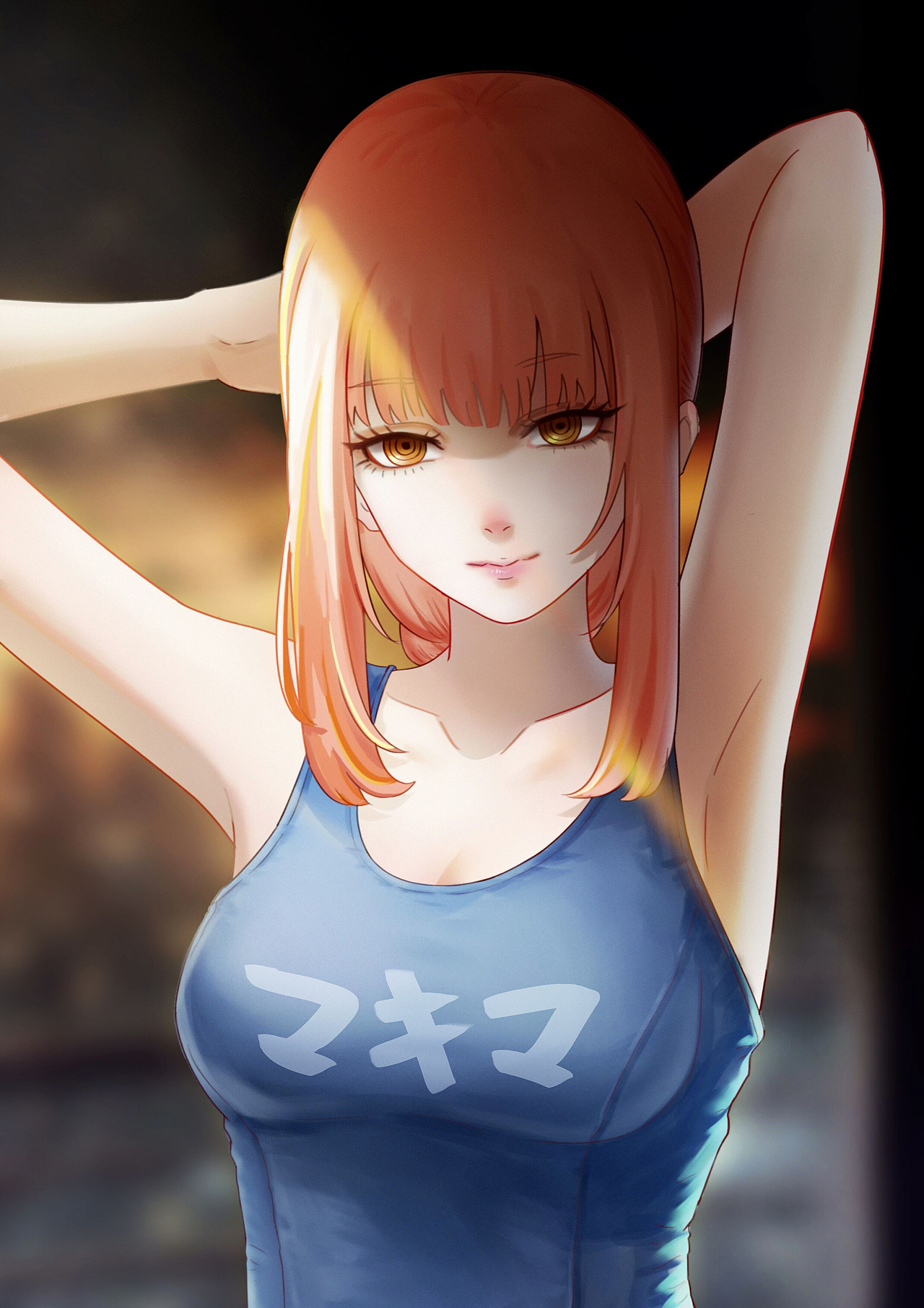 0原创作品插画创作习作电锯人绘画板绘同人玛奇玛有点