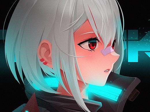 赛博朋克插画 - CYBERPUNKMASK Ⅲ - Cyborg