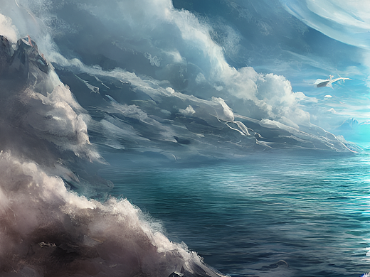 #AI创作实验室#天空中的海
