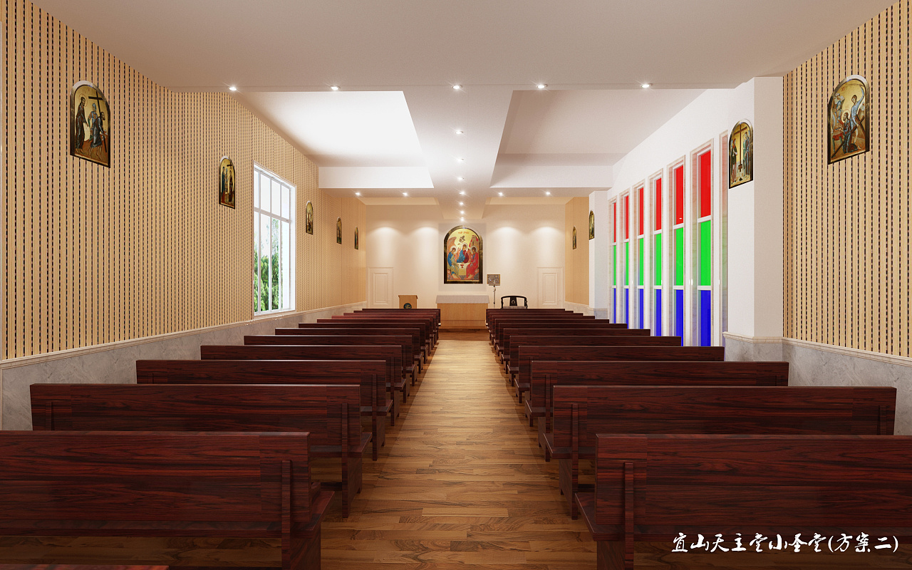 神圣的现代主义教堂空间设计 - 设计之家