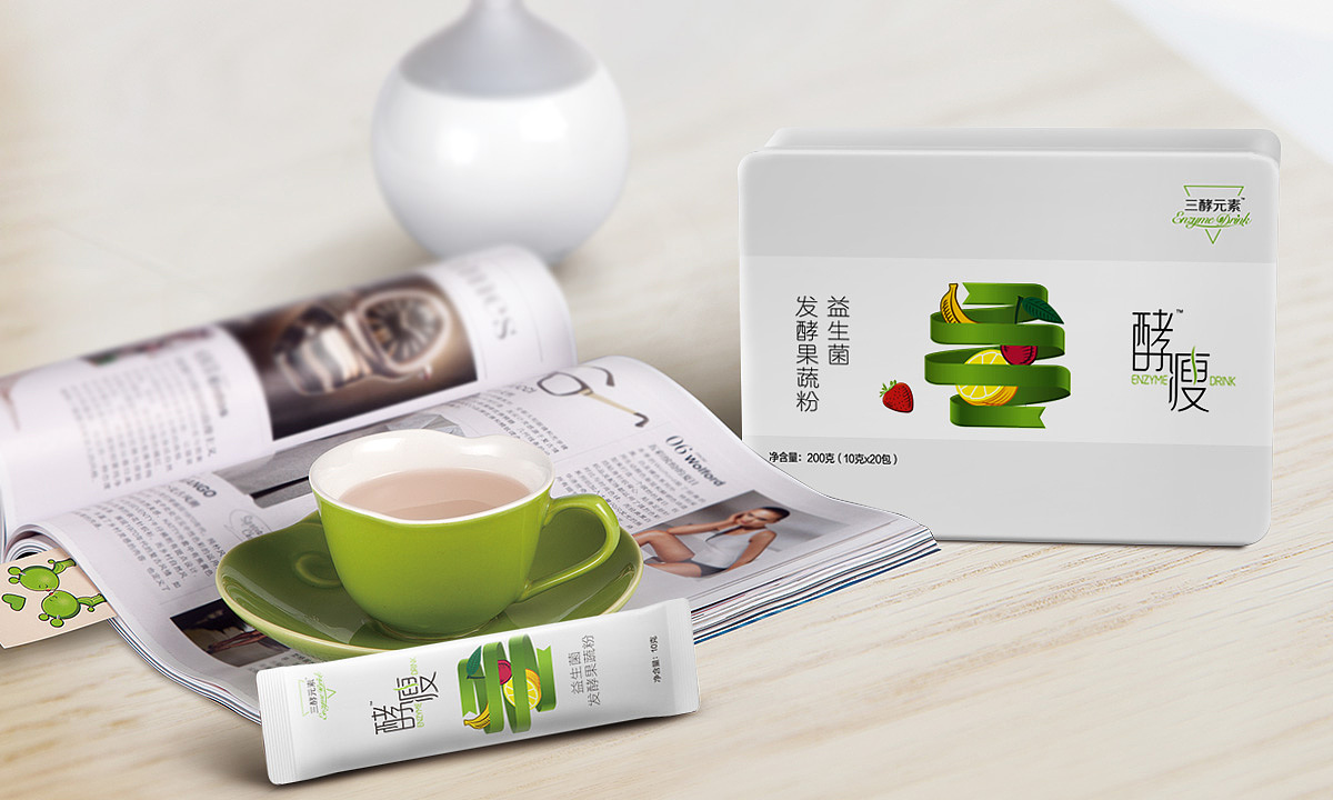 益生菌发酵果蔬粉包装设计、健康食品包装设计（图ZNTkyMDYxMjA=） - 包装 - 站酷设计师葱爷原创素材 - 站酷ZCOOL