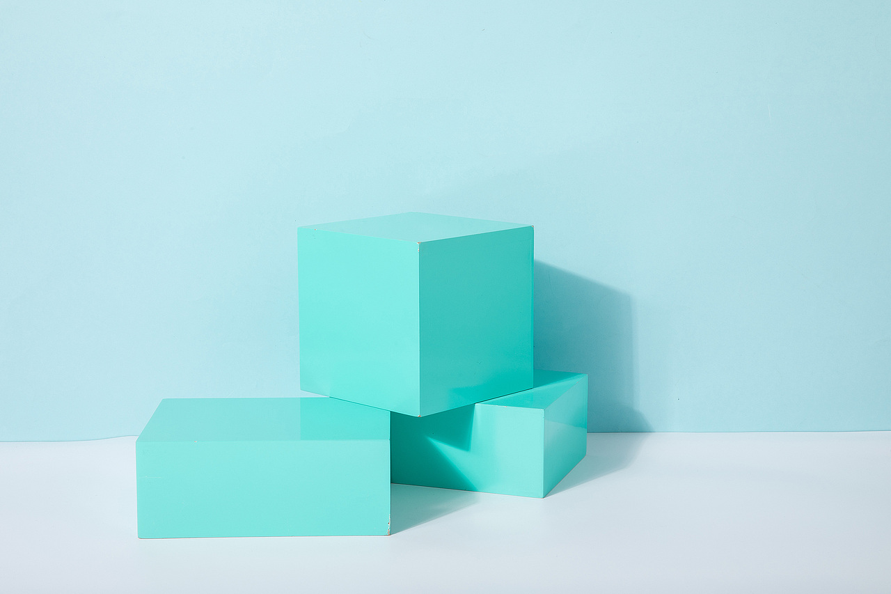 圣诞节新年一组几何图 鞋类清爽创意背景图