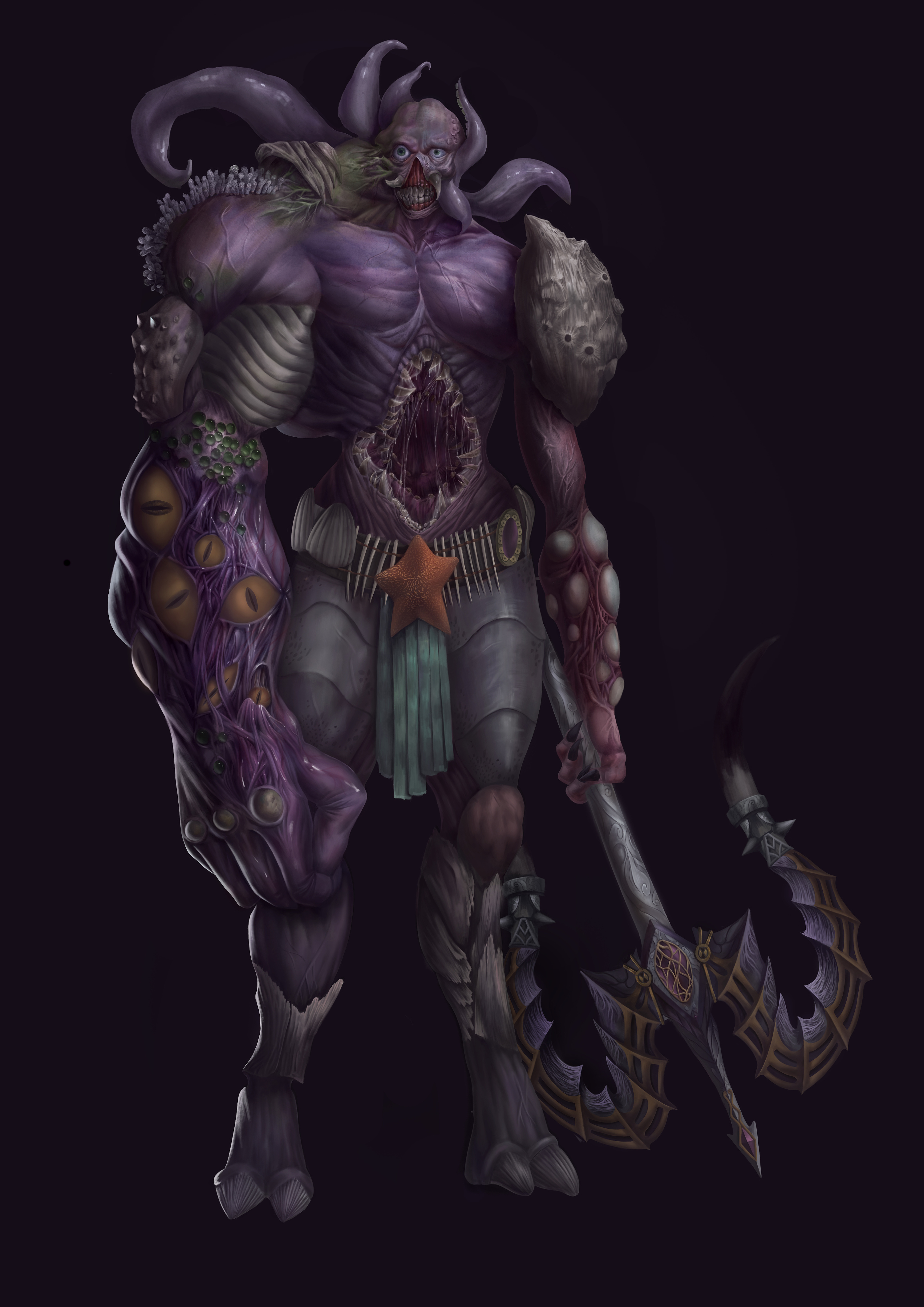 怪物设计|插画|游戏原画|wififi - 原创作品 - 站酷 (zcool)