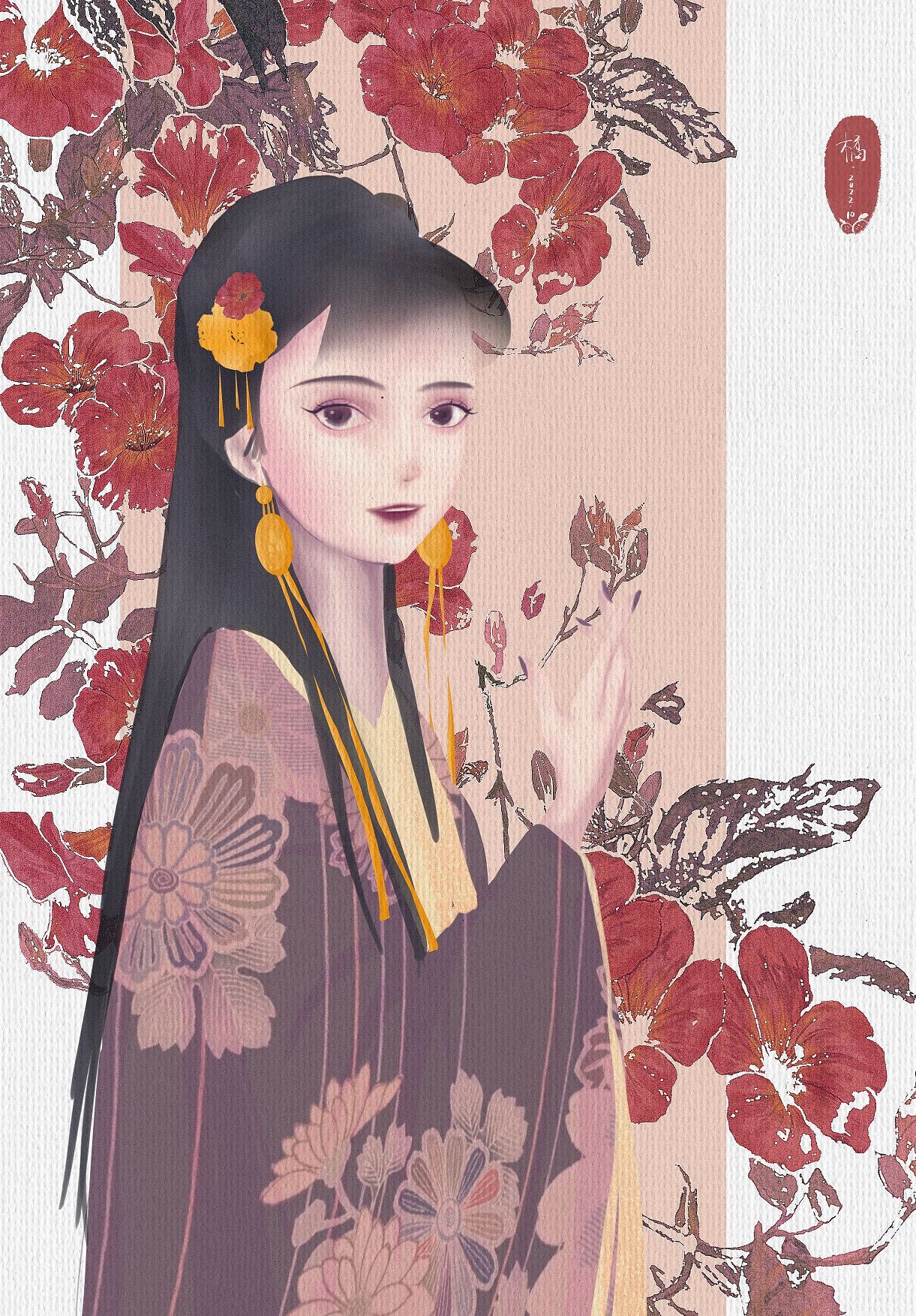 最近画的一些古风美人