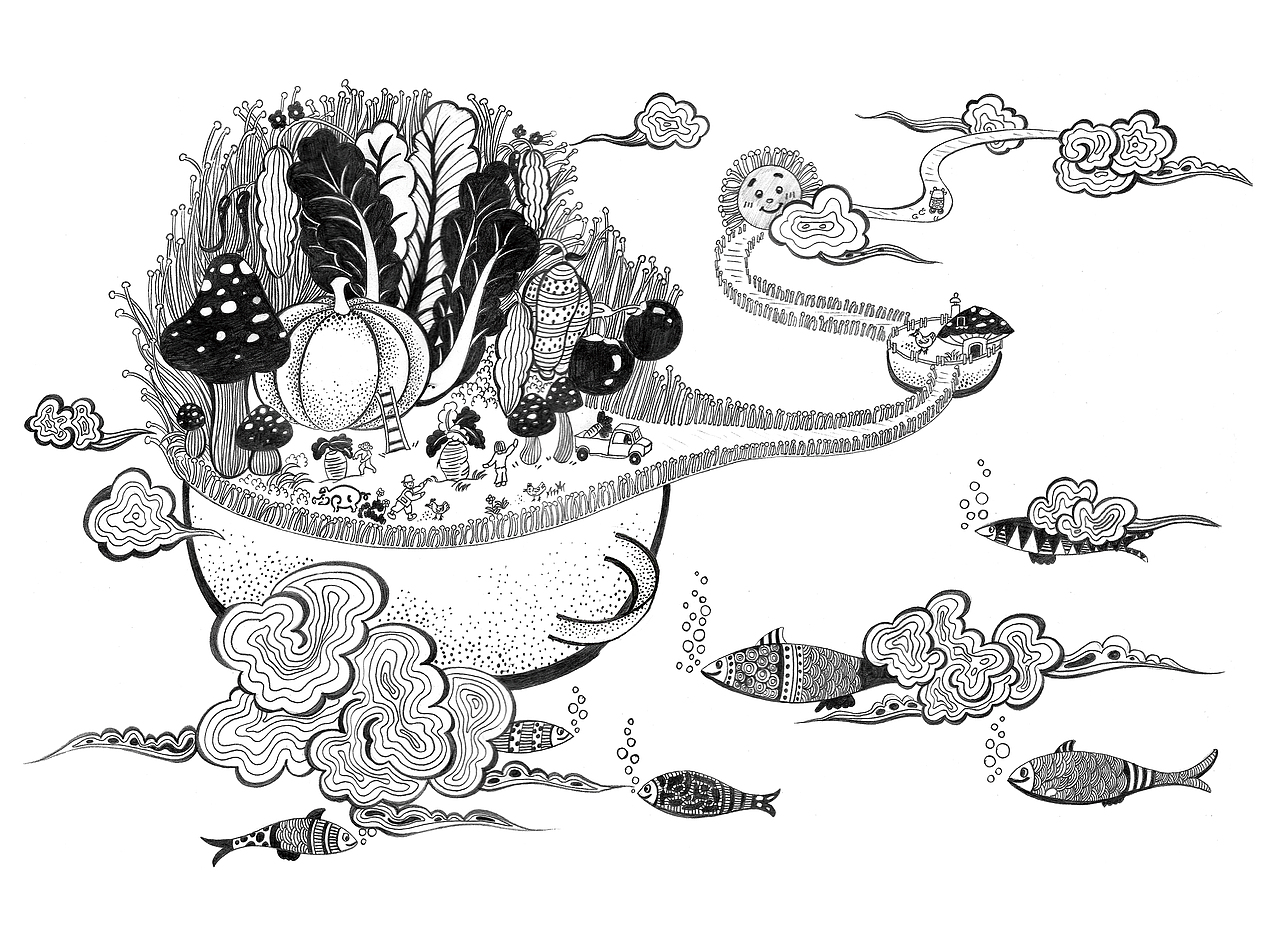 雨·小仙绘画艺术工作室——在这里，梦开始了（图ZNzA5ODE2NzI=） - 商业插画 - 站酷设计师王小雨的王小鱼原创素材 - 站酷ZCOOL