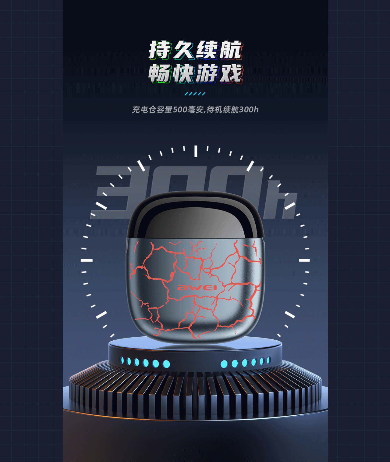 无线磁吸充电宝/头戴式耳机/蓝牙无线耳机x2