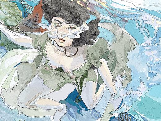 插画-海洋，森林，沼泽