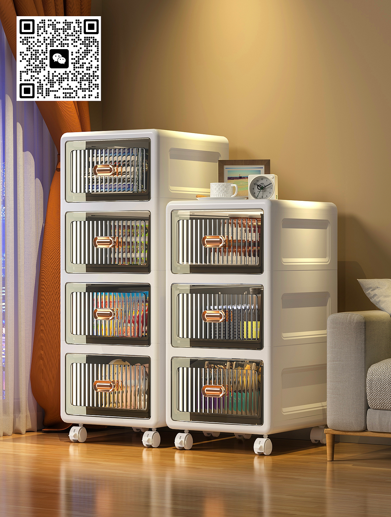 夹缝收纳柜产品渲染练习