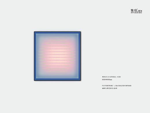 在色块和背景彼此的结构中创建自由的逻辑