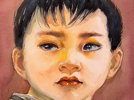 水彩头像🐷😘😘