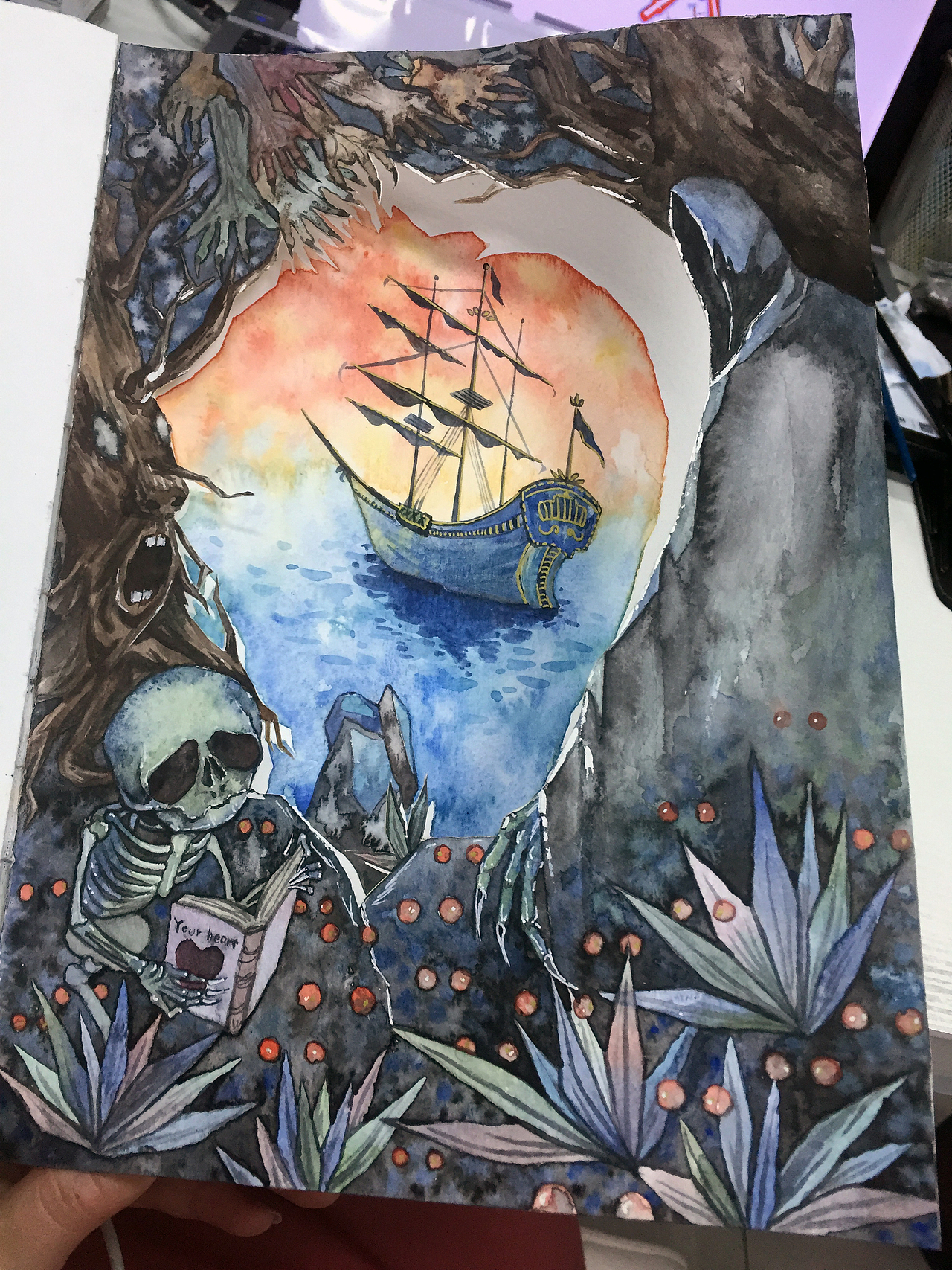 最爱黑暗风 水彩手绘（持续更新中）（图ZNzYyMzIyOTY=） - 商业插画 - 站酷设计师songdabao原创素材 - 站酷ZCOOL