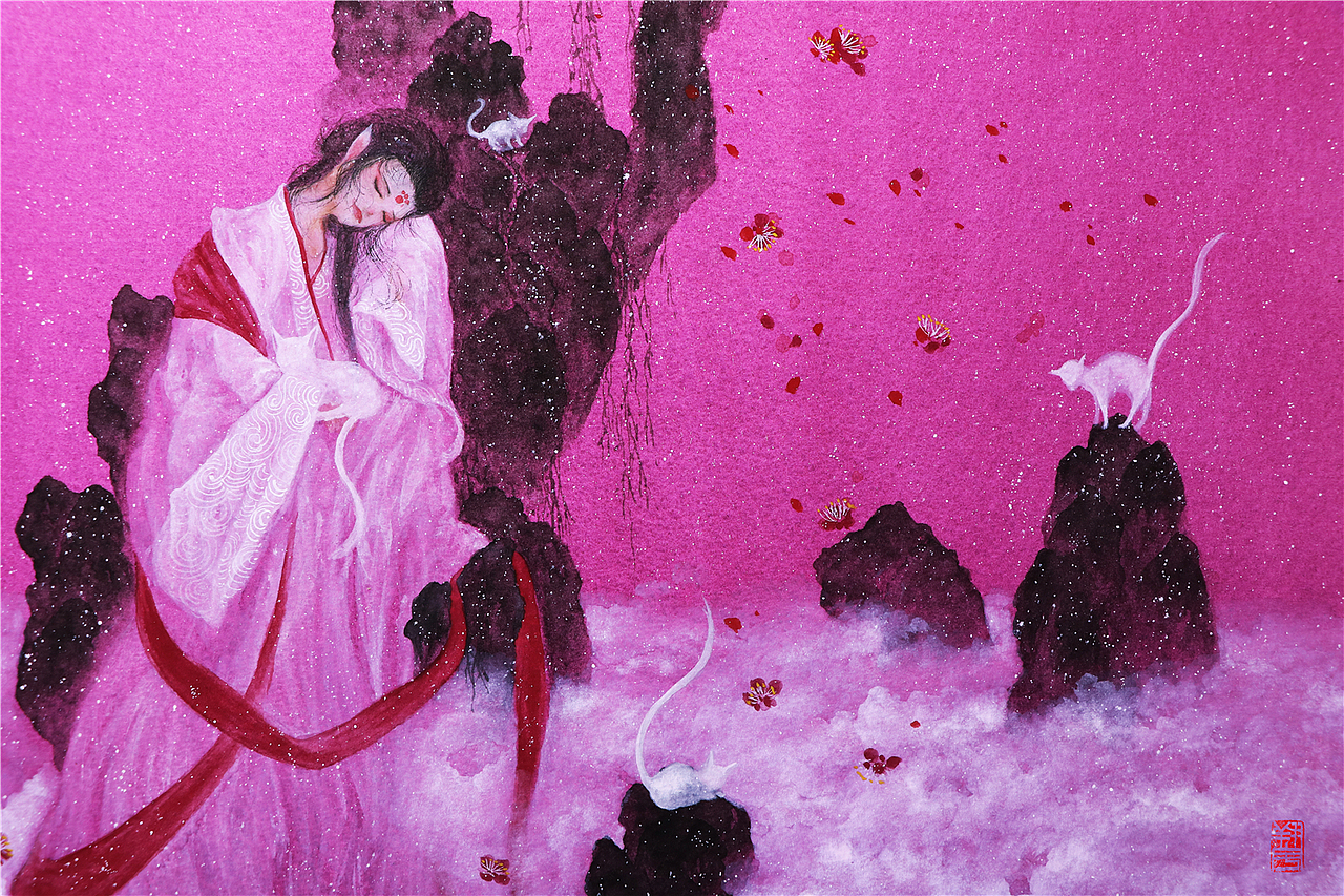 【猫魈】——翔魚（图ZMTI4NTAzODMy） - 绘画 - 站酷设计师翔魚原创素材 - 站酷ZCOOL