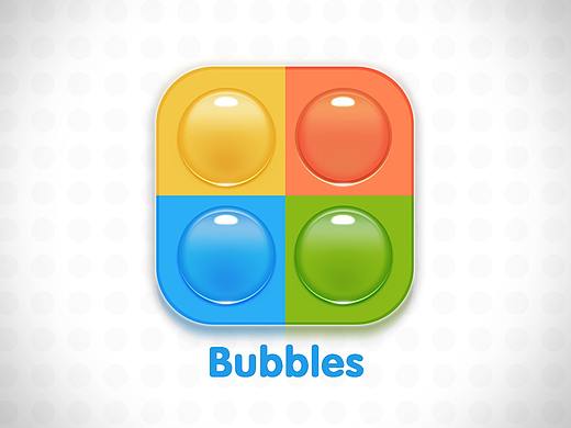 挤泡泡图标 临摹