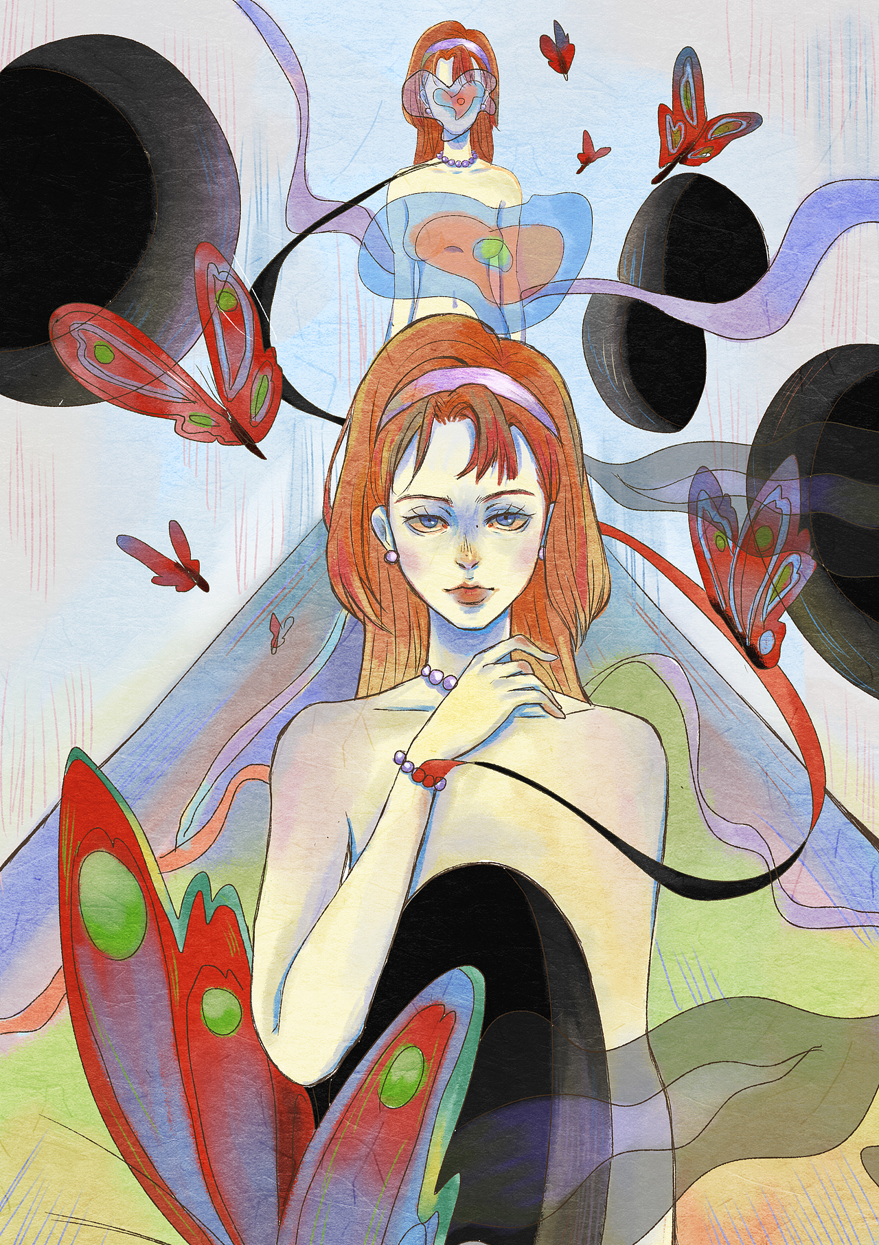 气质体液说 观念插画设计