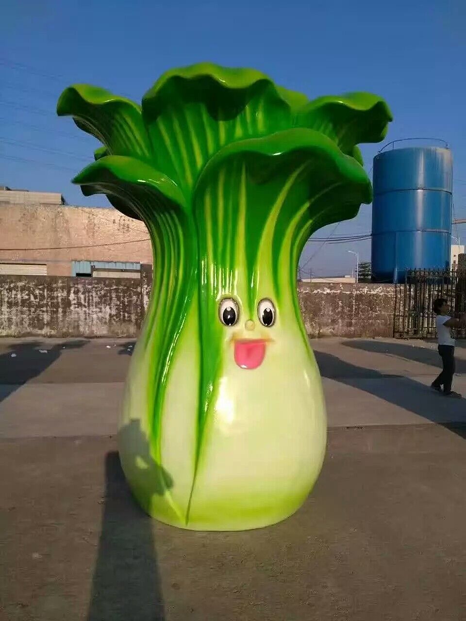 定制玻璃钢水果蔬菜南瓜卡通造型雕塑户外草坪景观摆件