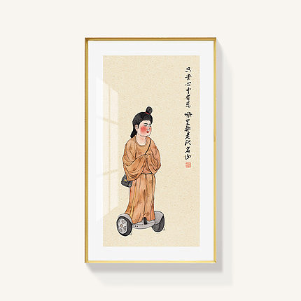 仕女图古风装饰画（图ZMTg5ODAxNDUy） - 绘画 - 站酷设计师起贝艺术装饰画原创素材 - 站酷ZCOOL