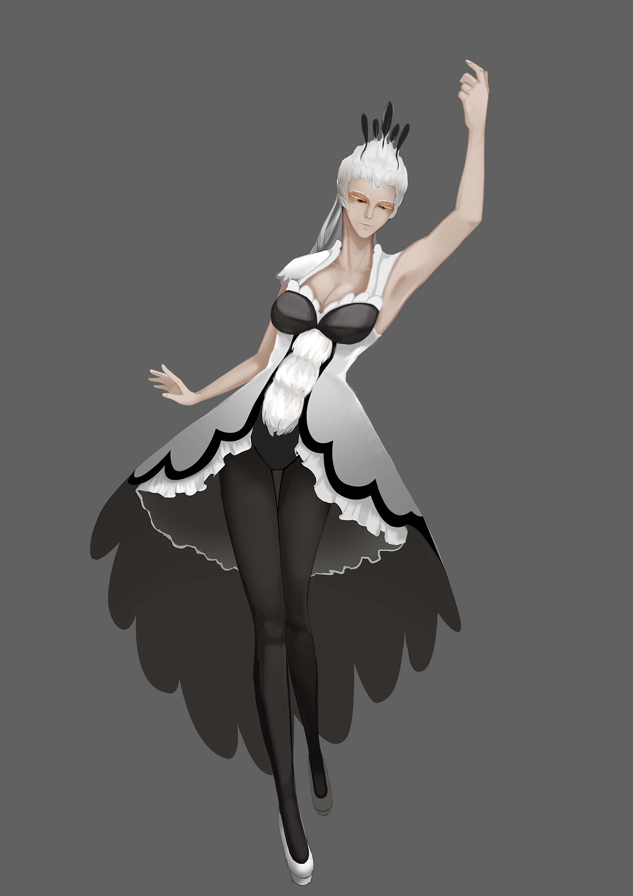 【零极手绘】蛇鹫拟人_零小极的猫-站酷zcool