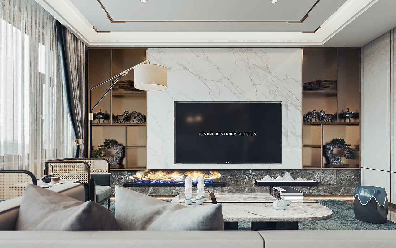 新中式 · 雅居（图ZMjE5Njc1MTc2） - 家装设计 - 站酷设计师刘大帅L原创素材 - 站酷ZCOOL