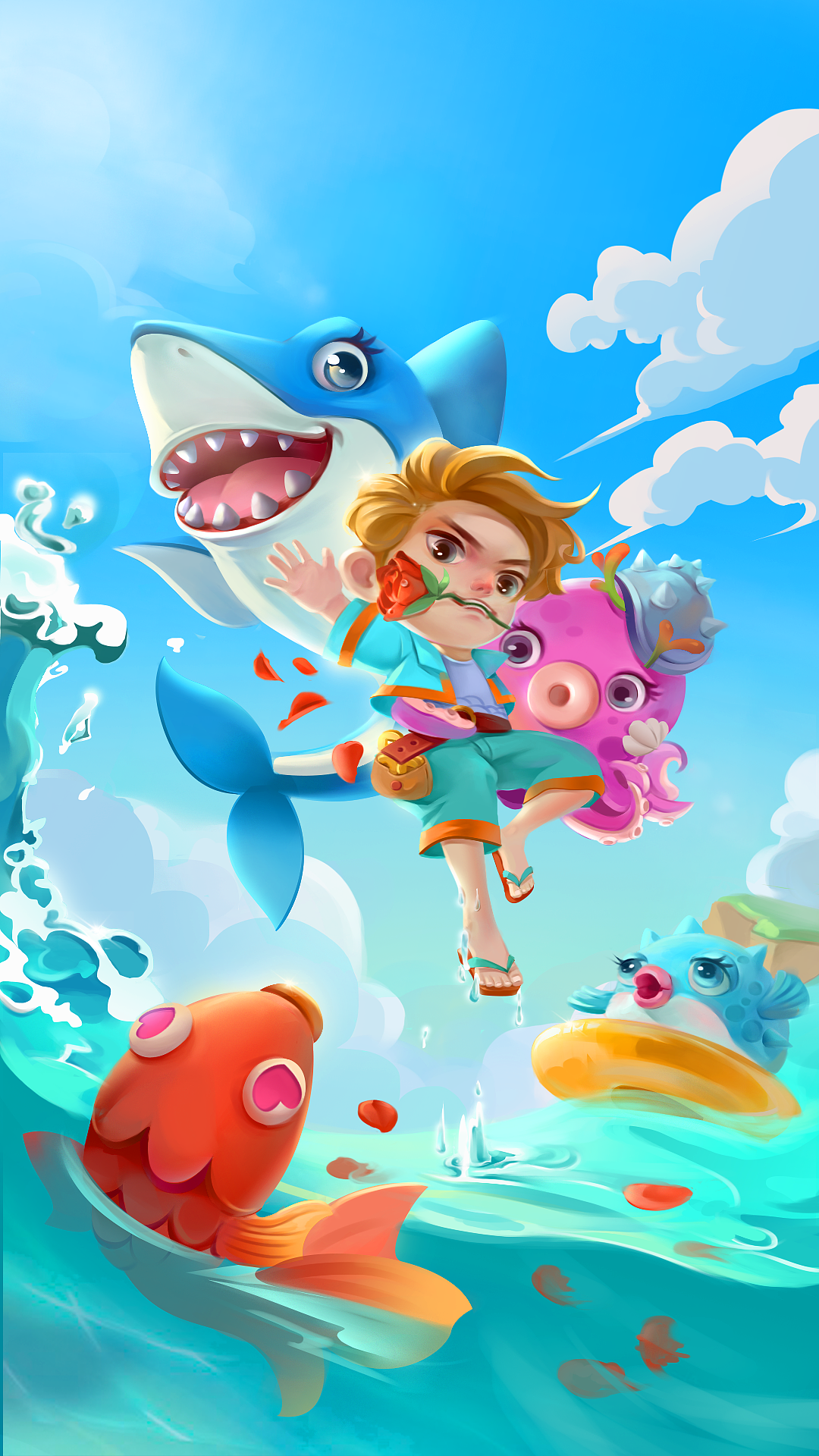 小游戏登陆页 游戏原画