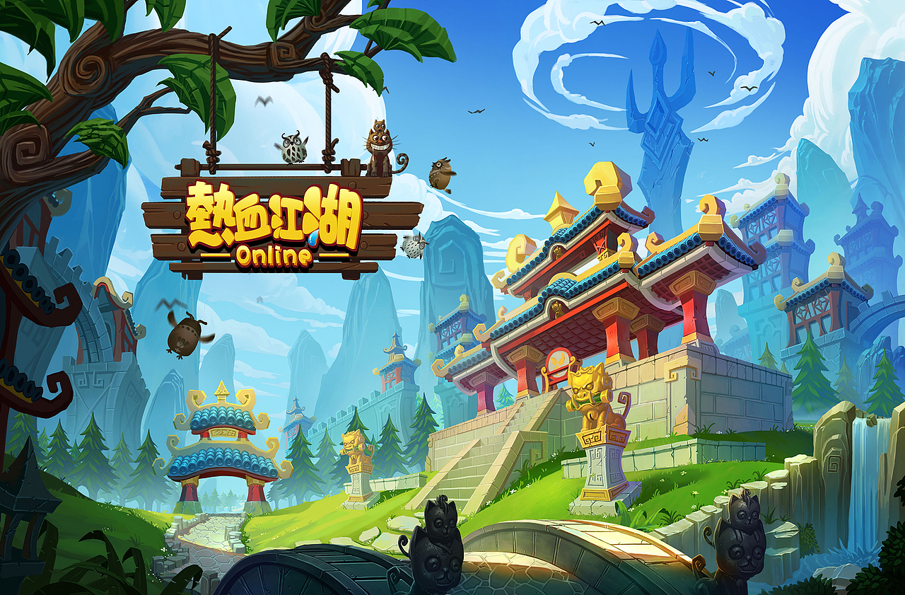 Q版场景（图ZMTY1ODE0NTEy） - 商业插画 - 站酷设计师whatwang原创素材 - 站酷ZCOOL