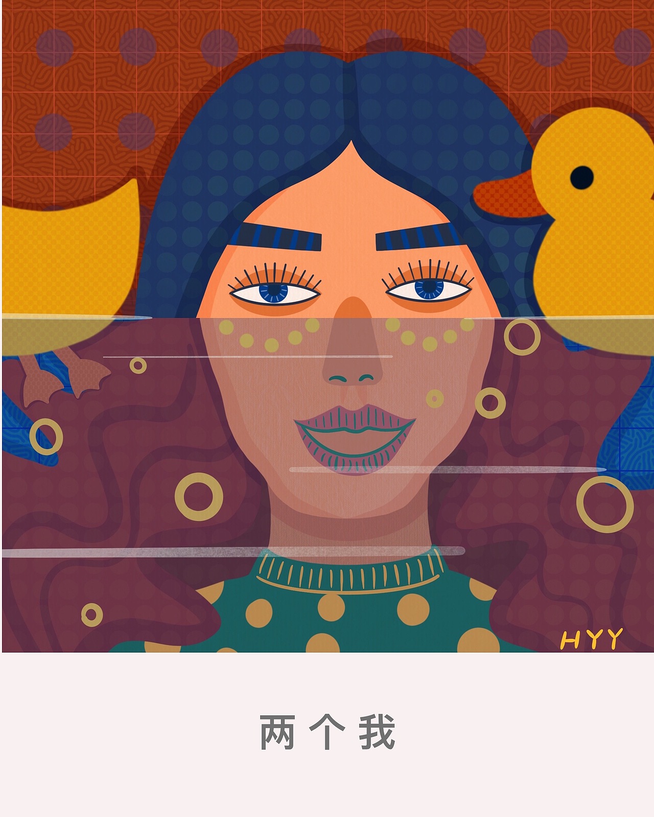 蓝眼睛/系列插画（图ZMjA2NzMzMTQ4） - 创作习作 - 站酷设计师麦辣鸡腿儿宝HYY原创素材 - 站酷ZCOOL