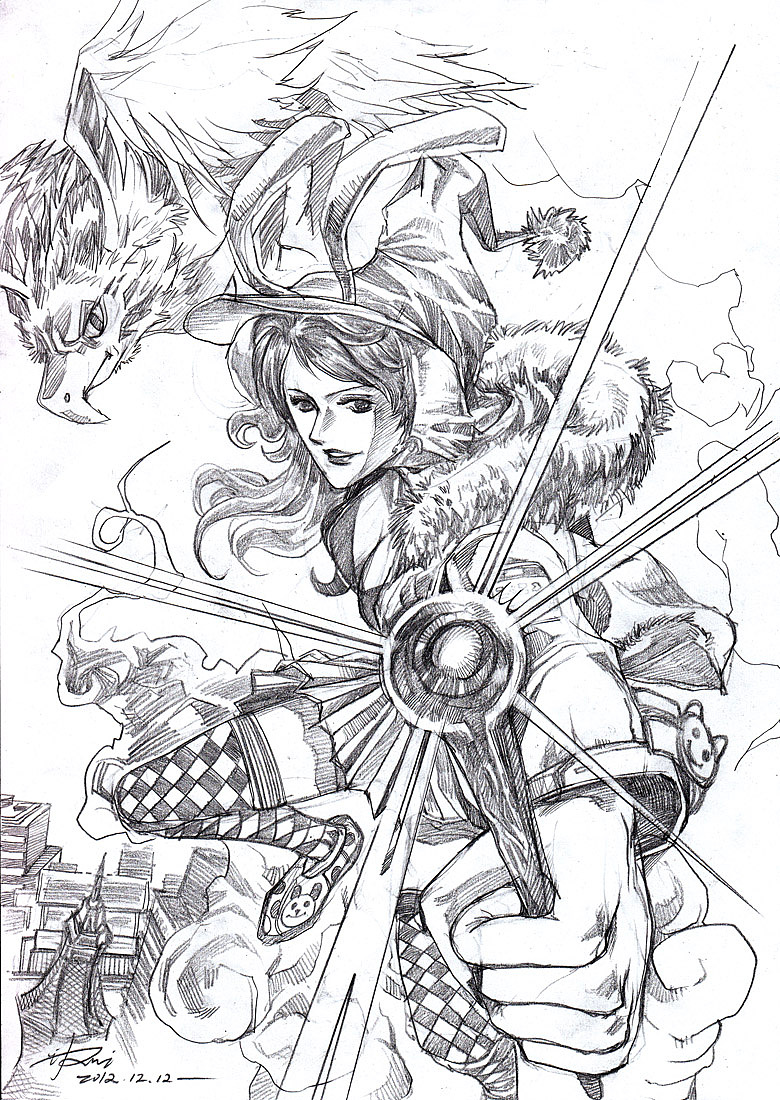 素描作品（2012-4）（图ZMTI0MDc3NzAw） - 单幅漫画 - 站酷设计师猫小灵原创素材 - 站酷ZCOOL