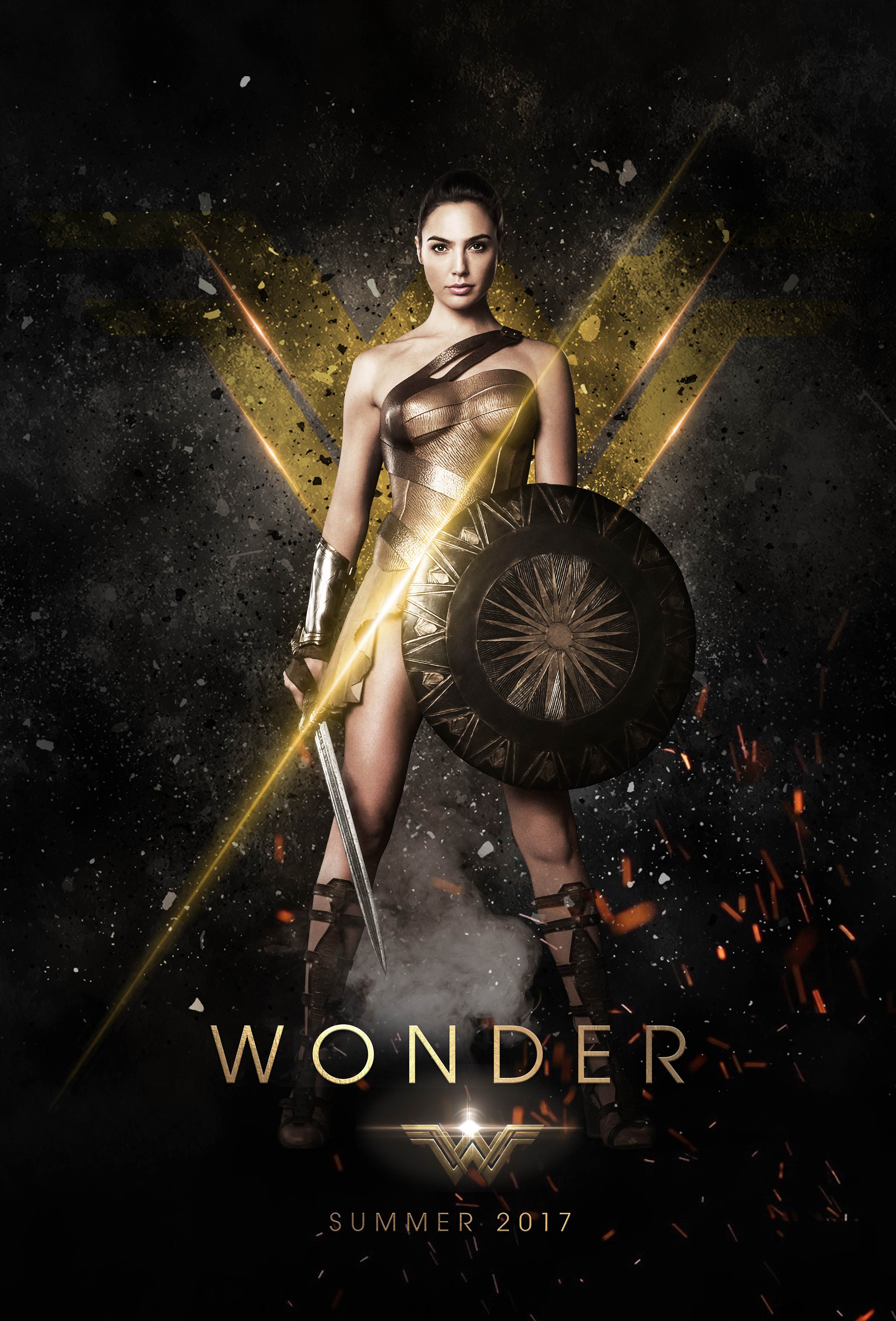 神奇女侠海报设计