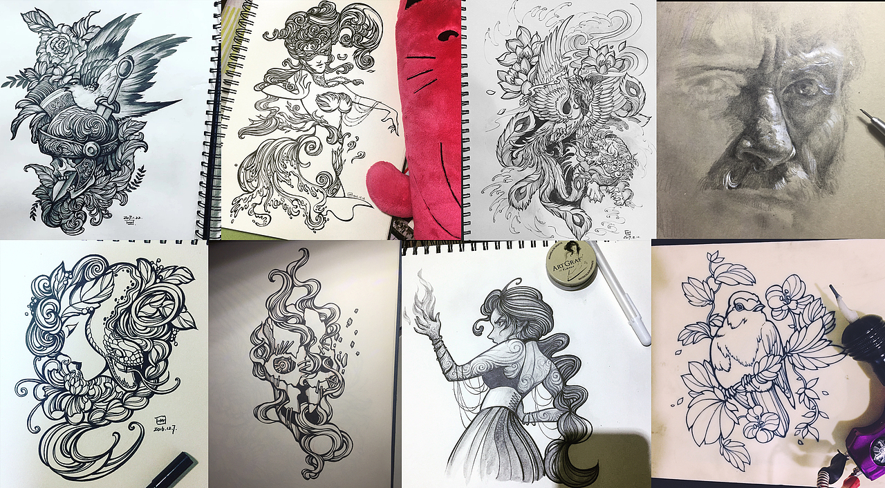 试试新的纹身技能= =|