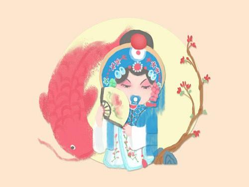 沉鱼落雁，闭月羞花【京剧小人】