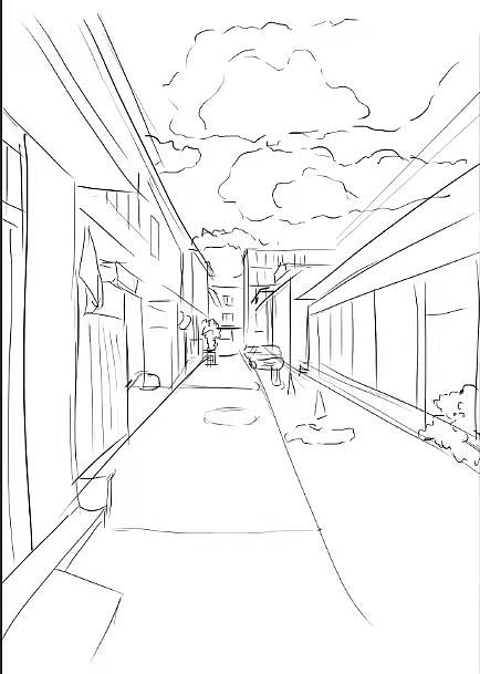 家门口小画|插画|创作习作|木moon - 原创作品 - 站酷 (zcool)