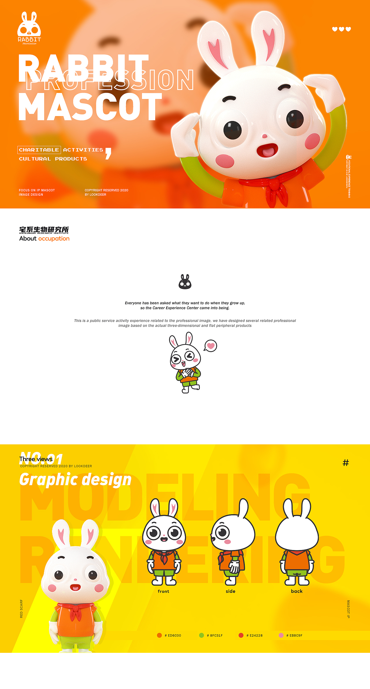 RABBIT MASCOT（图ZMjA3OTMzMDMy） - IP形象 - 站酷设计师宅系生物原创素材 - 站酷ZCOOL