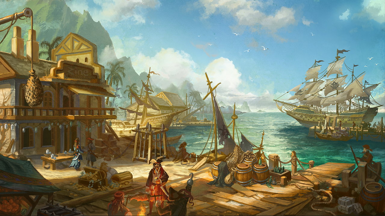 《全民大航海》（图ZNzMzMjQyNTI=） - 游戏原画 - 站酷设计师风格君原创素材 - 站酷ZCOOL