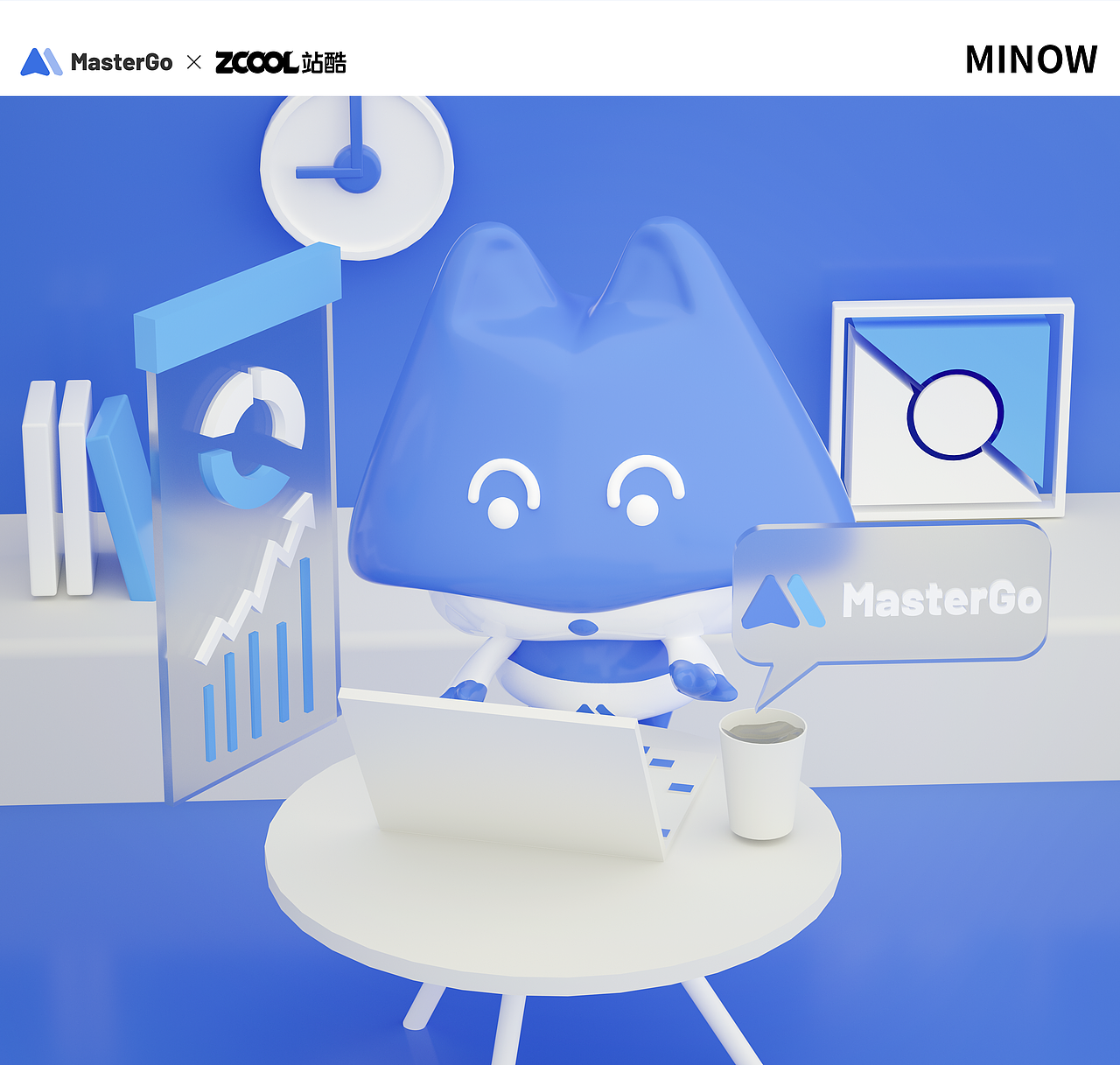 MasterGo IP形象设计-MINOW 米诺（图ZMzA1NTQzNTc2） - IP形象 - 站酷设计师一多半原创素材 - 站酷ZCOOL
