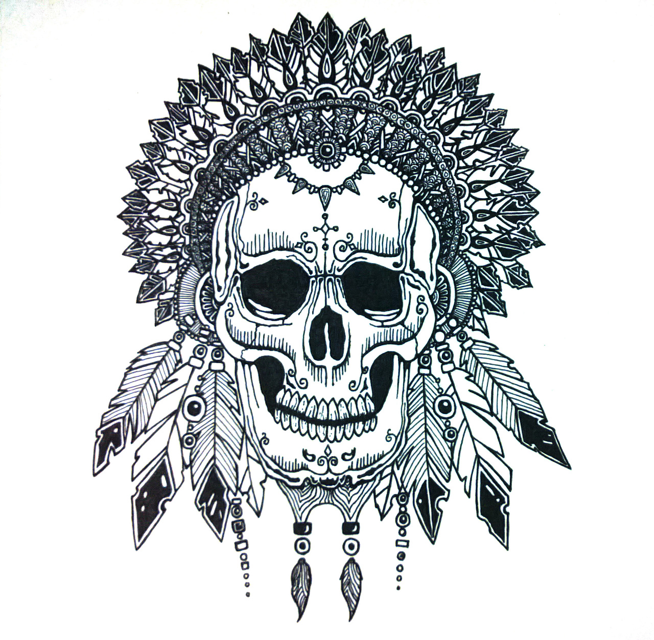 骷髅粉碎者 印第安