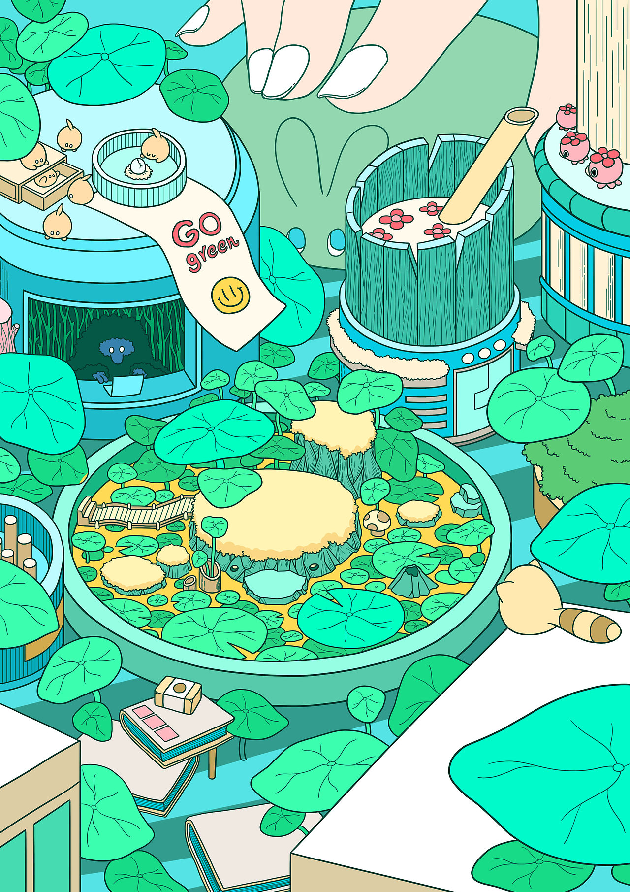 《绿色制造者》
对绿色有偏见的人,好像都很懂它的寓意,却很少真正地欣赏过它的美。<br>