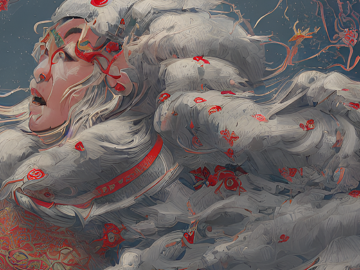 #站酷梦笔#唐朝，大雪，热闹，数字绘画，插画，概念艺