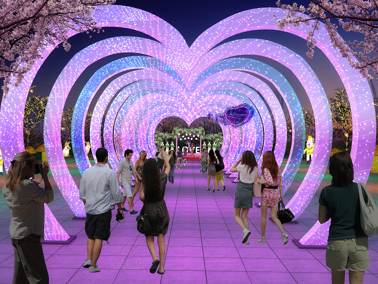 室外灯光秀灯光节