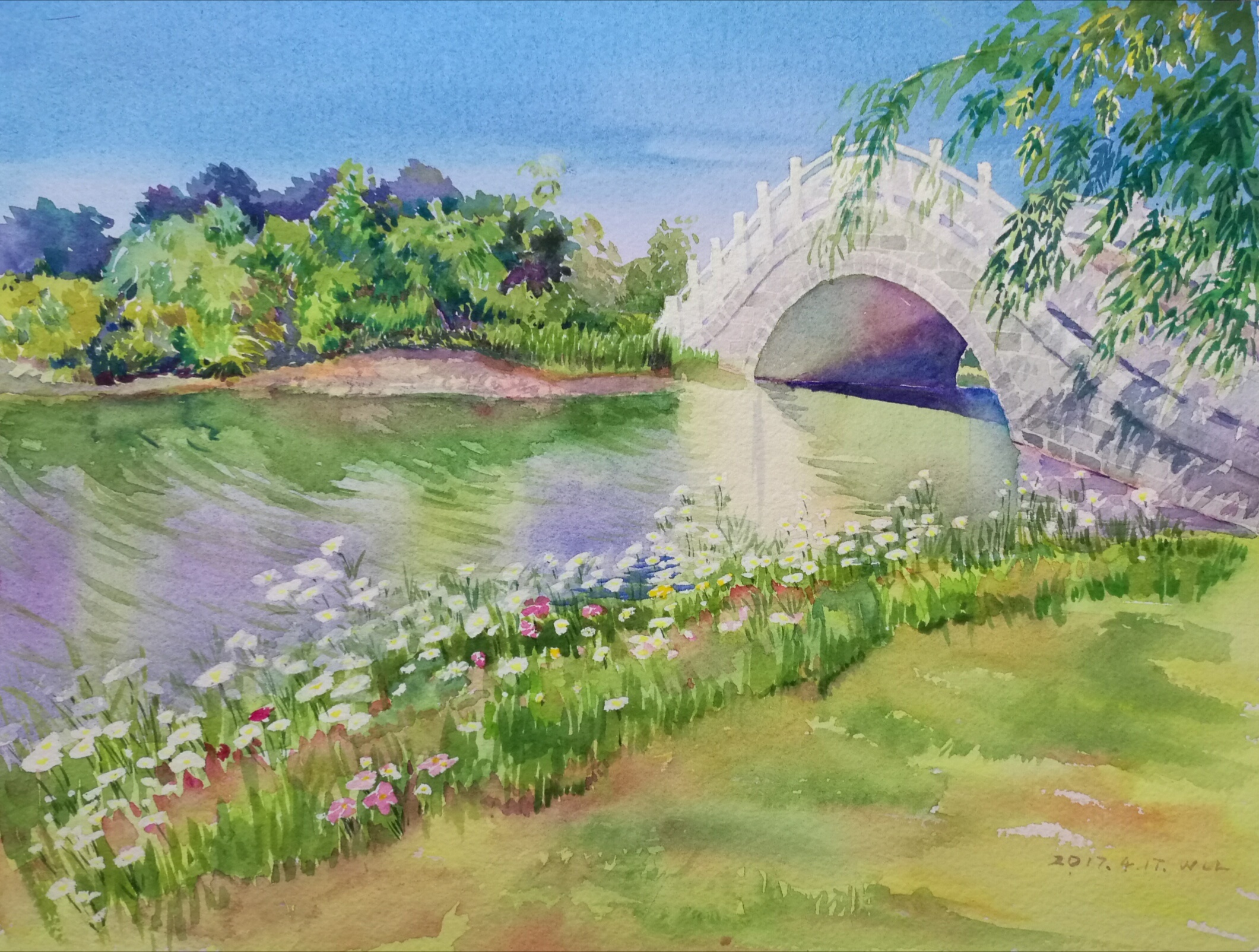 公园|纯艺术|水彩|伍佰 - 原创作品 - 站酷 (zcool)